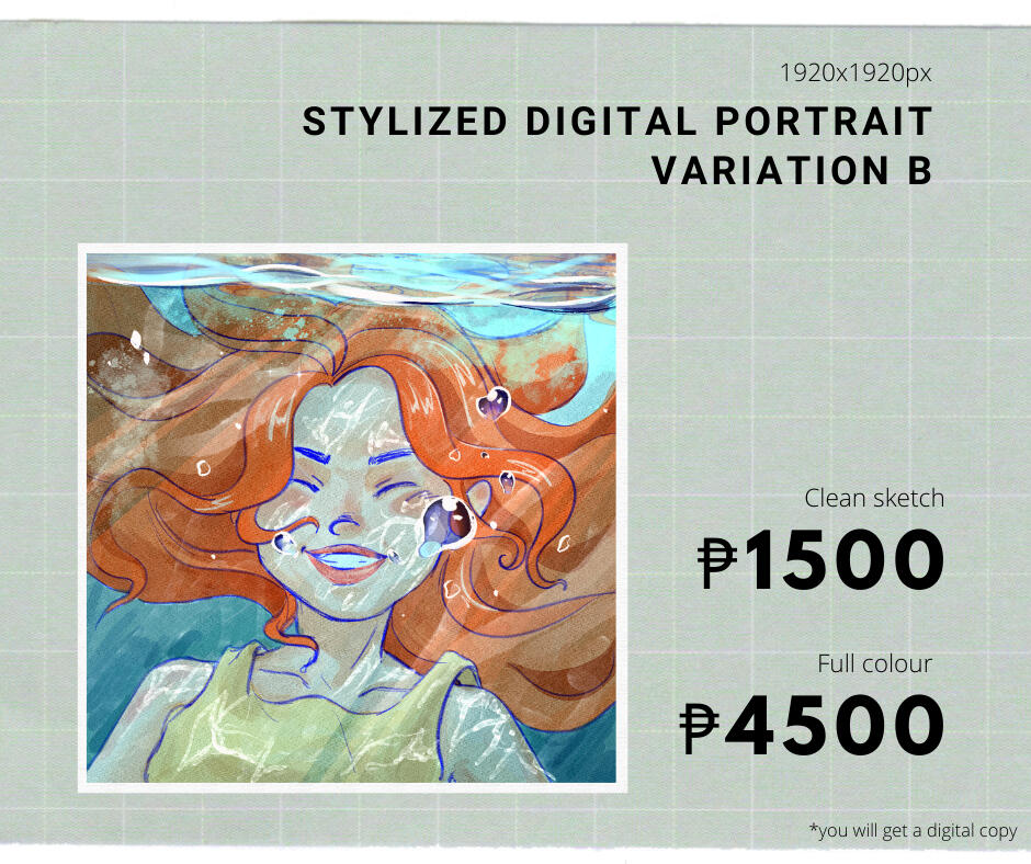 Stylized Digital Portrait Variation B